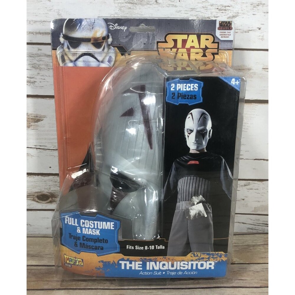 NEW Disney Star Wars Rebels The Inquisitor Action Suit Sith Full Costume & Mask